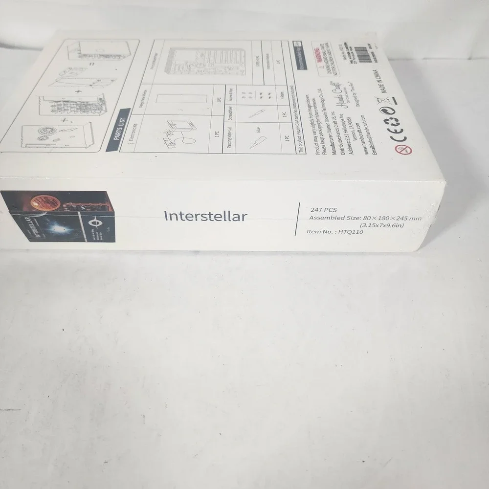 Tonecheer Interstellar Book Nook DIY 3D Puzzle Kit HTQ110 LED New Sealed‎